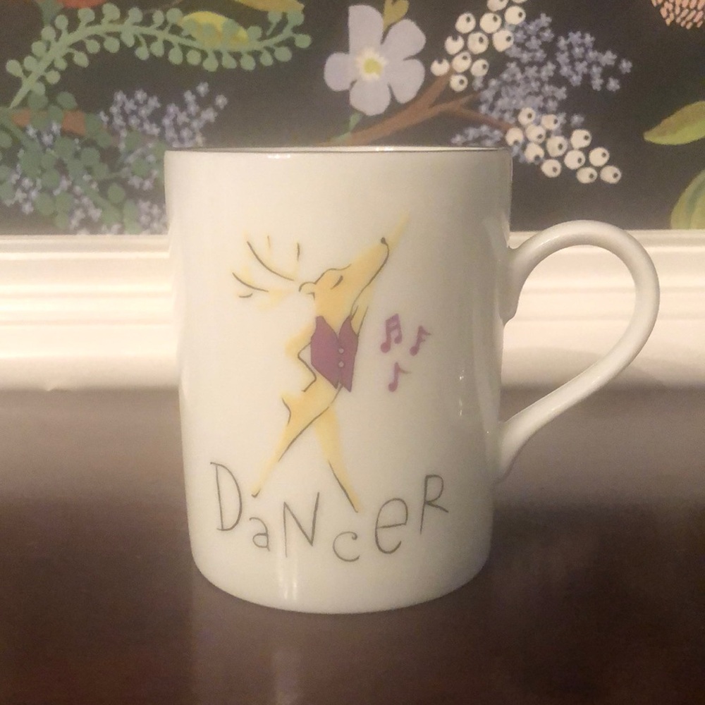 Pottery Barn l Reindeer “Dancer” Christmas Holiday Mug